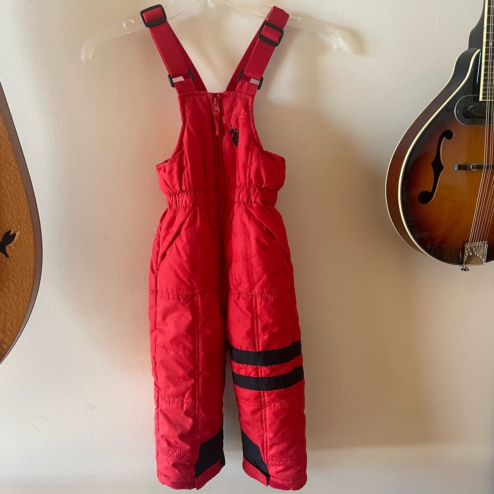 2T Toddler Snow Bib Red US Polo Assn.